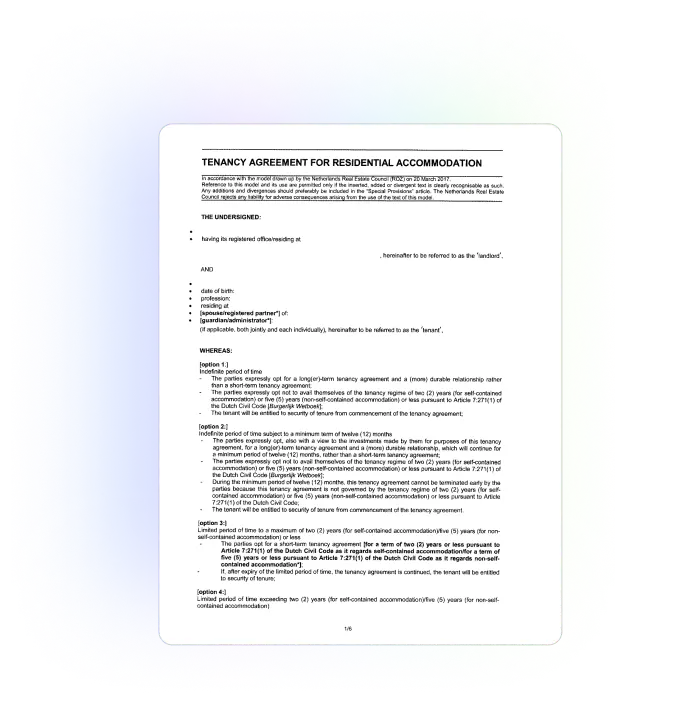 Rental Agreement Example